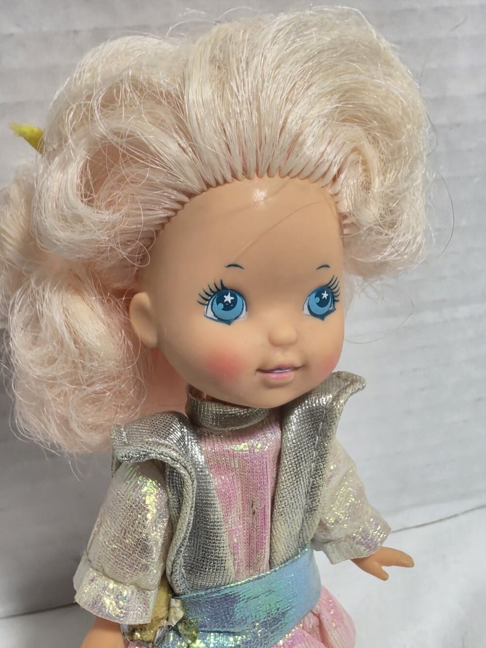 Moon Dreamers Doll Crystal Starr Star Pink Glow In The Dark Hair Hasbro Vtg